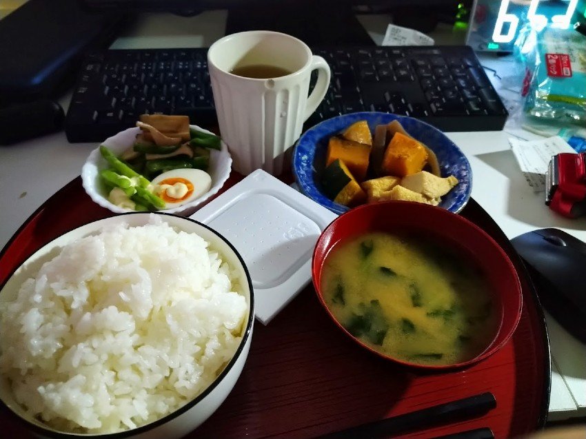 今日の朝飯