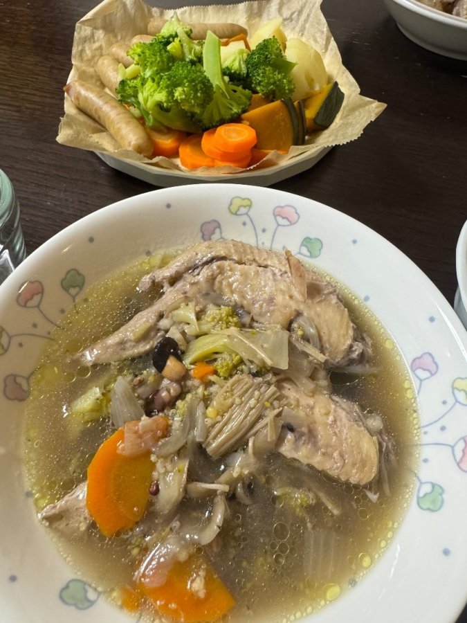 鶏手羽野菜スープ