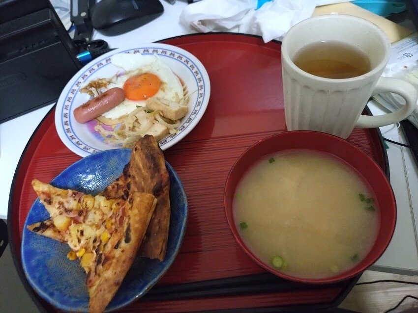 本日の朝飯