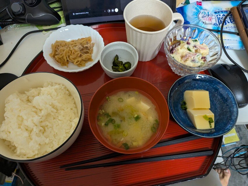 本日の朝飯
