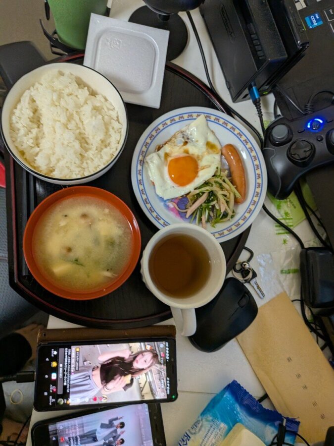 本日の朝飯