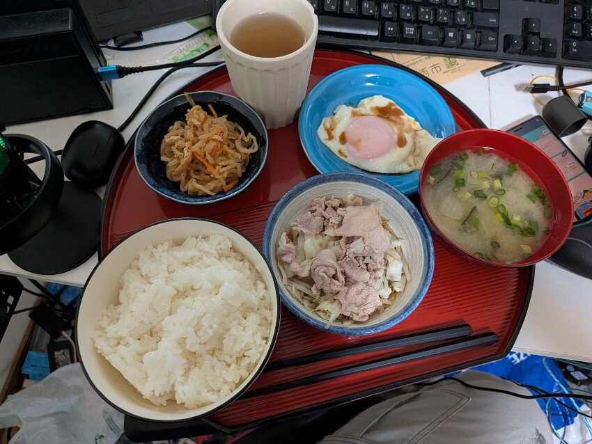 本日の朝飯