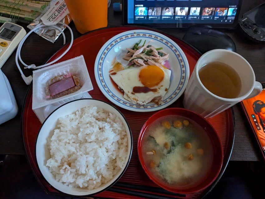 本日の朝飯