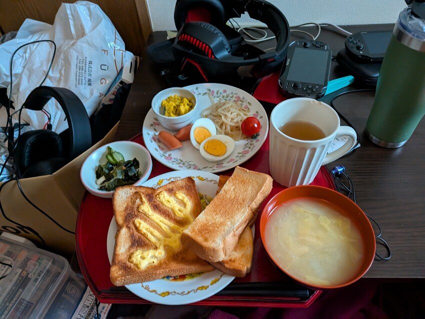 本日の朝飯