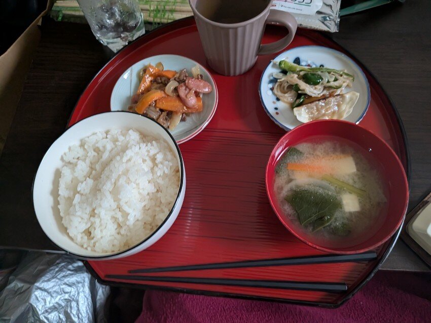 本日の朝飯