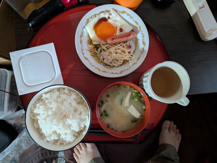 本日の朝飯