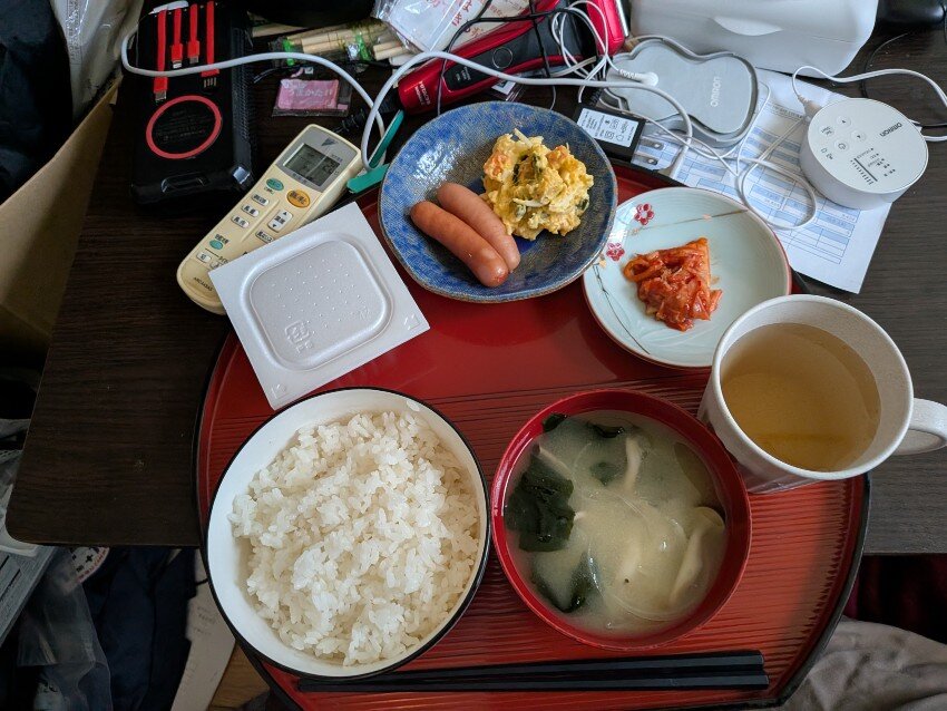 本日の朝飯
