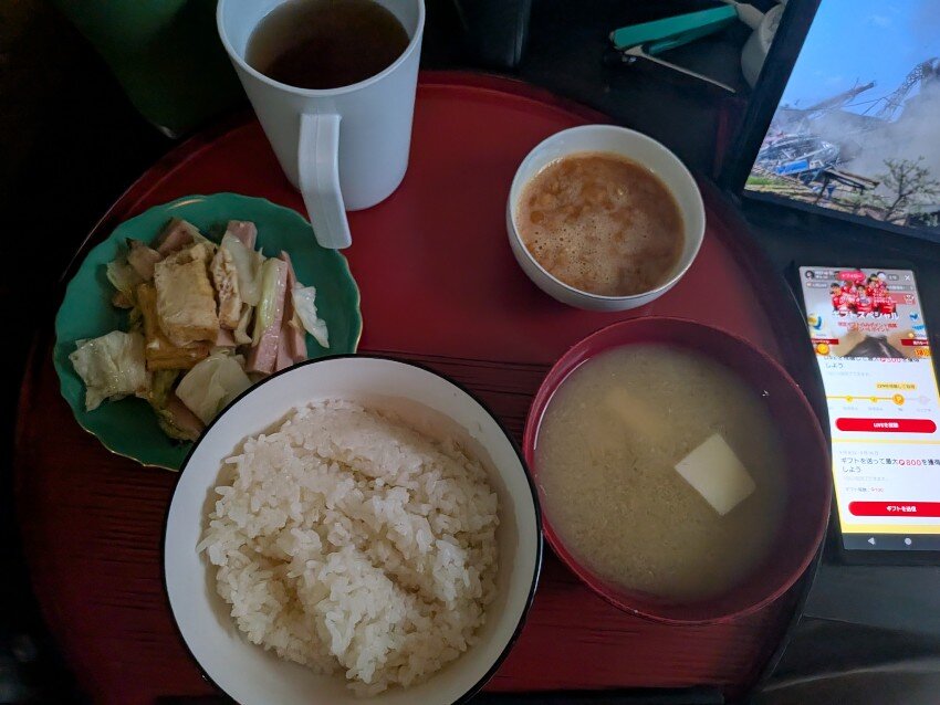 本日の朝飯