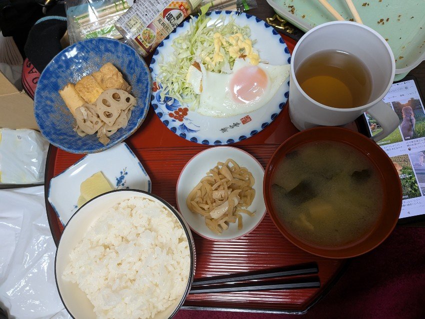 本日の朝飯