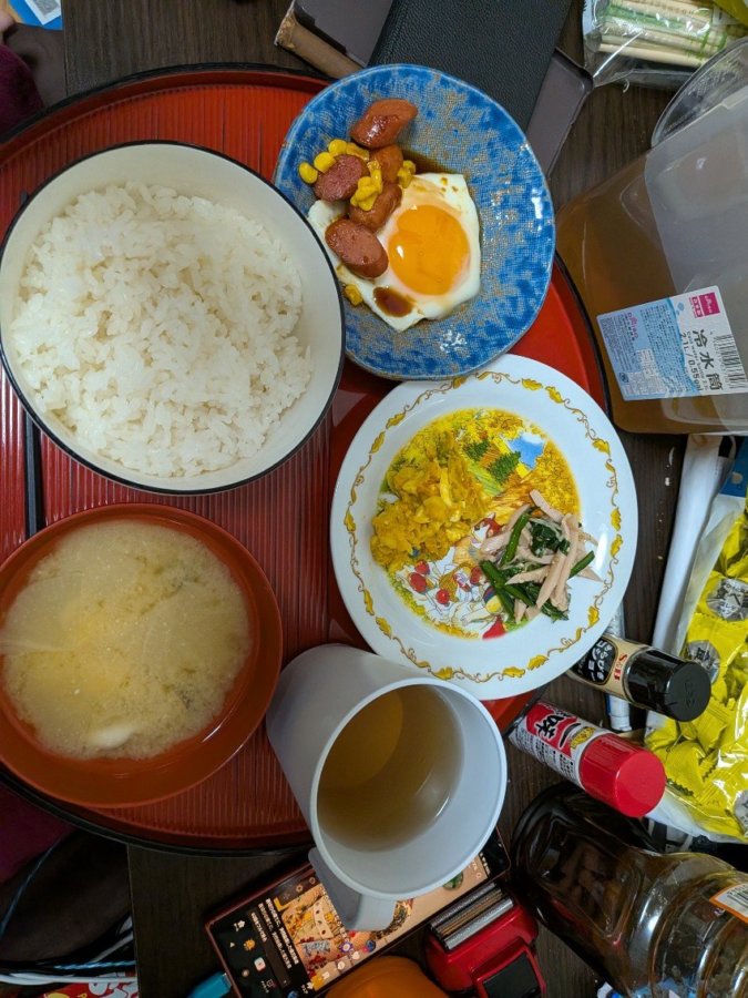 本日の朝飯