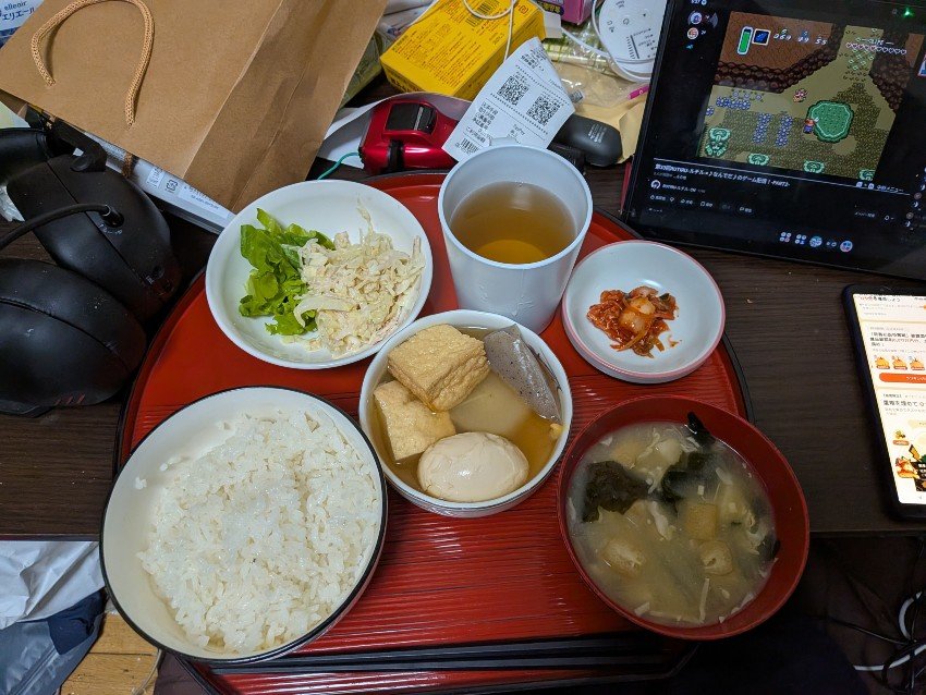 本日の朝飯