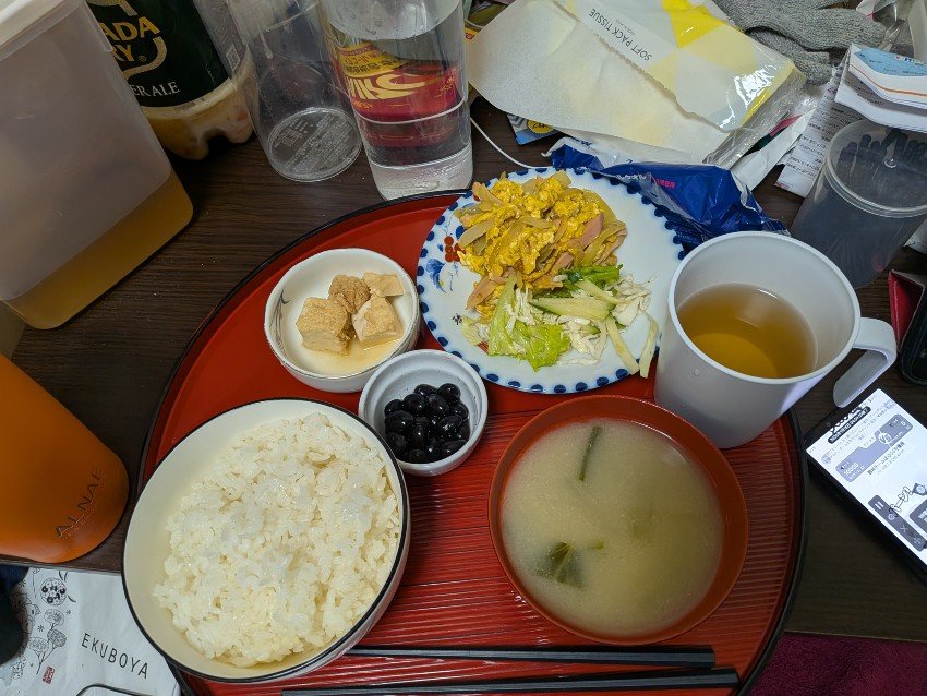 本日の朝飯