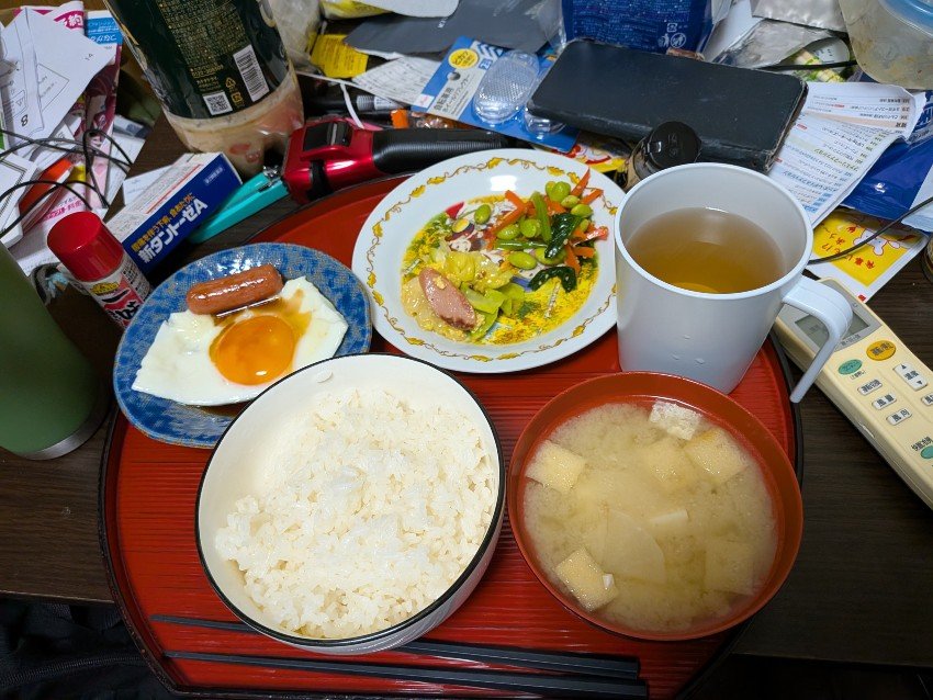 本日の朝飯