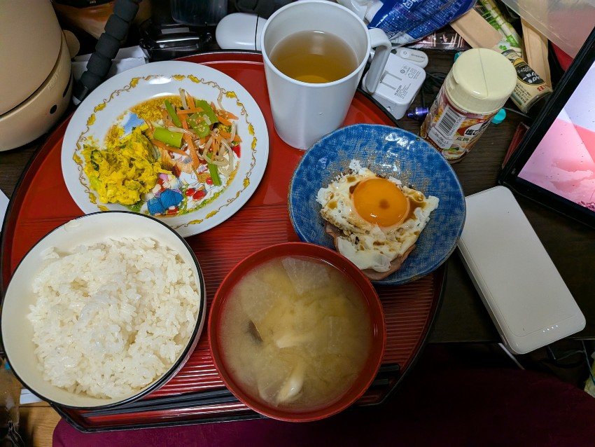 本日の朝飯