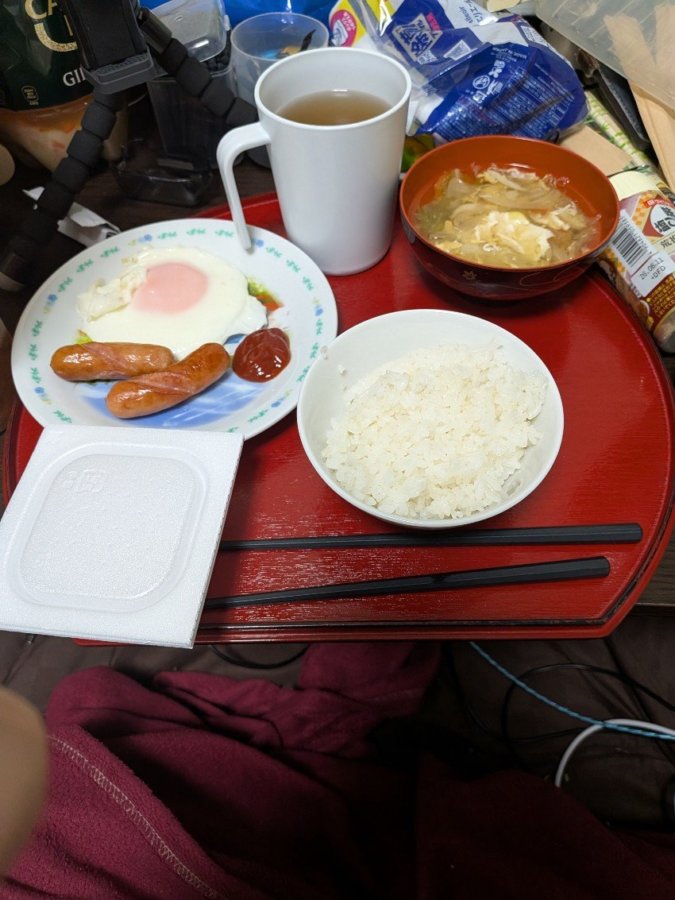 本日の朝飯