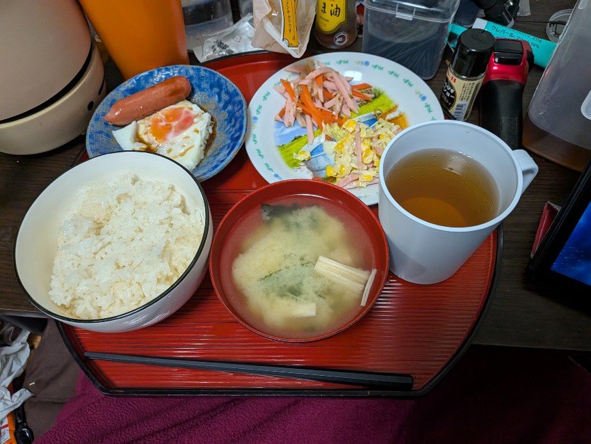 本日の朝飯