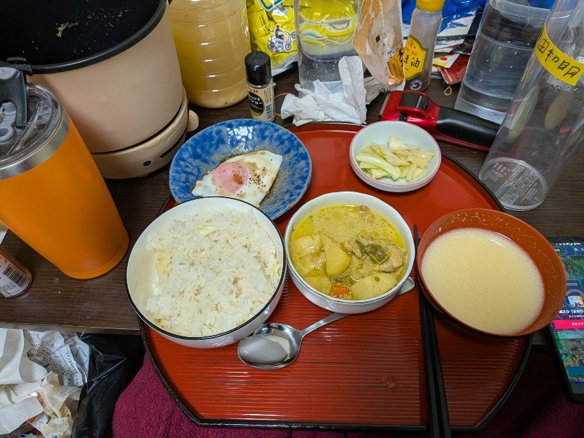 本日の朝飯