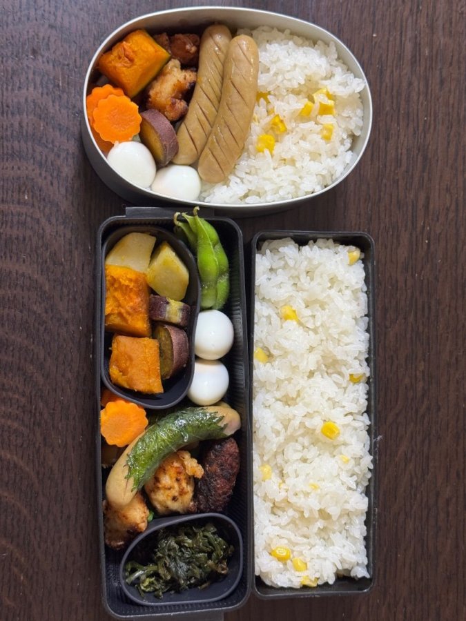 夫と息子のお弁当