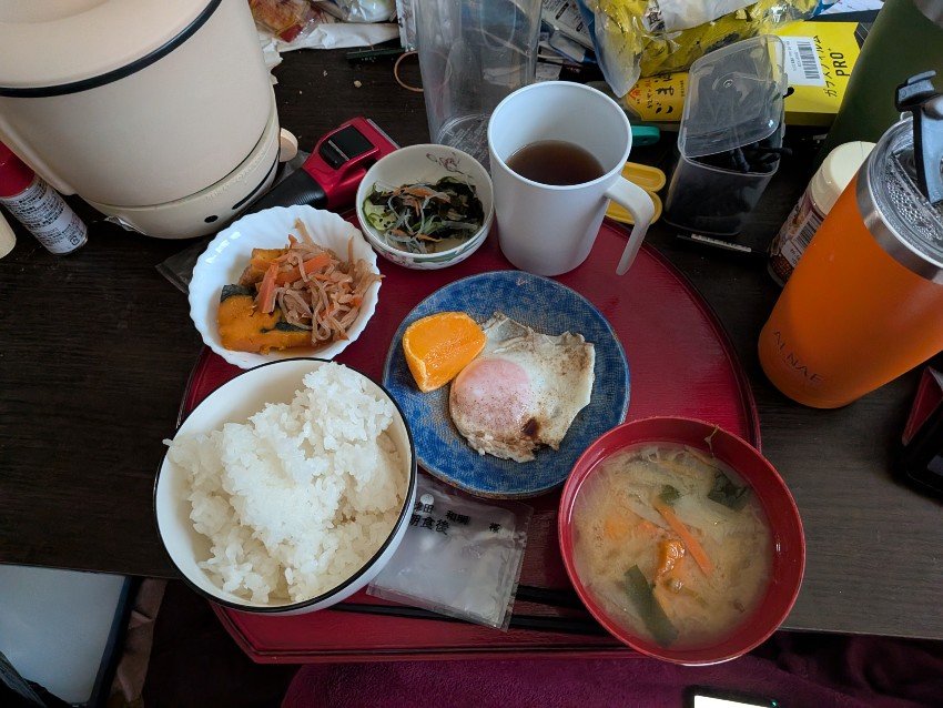 本日の朝飯