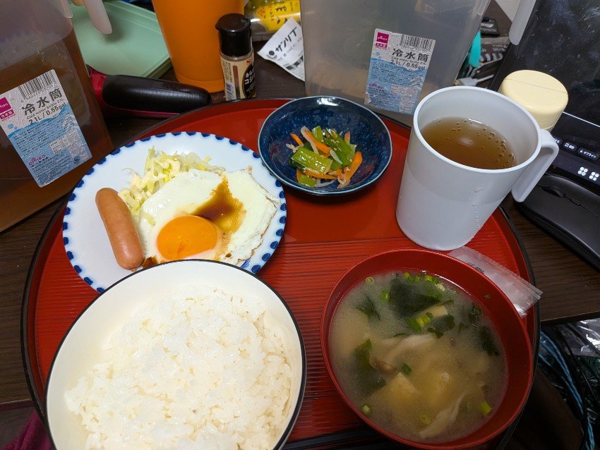 本日の朝飯
